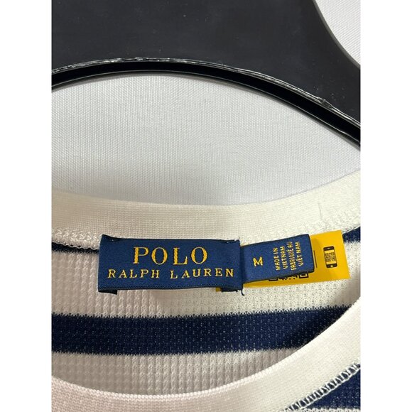 Polo Ralph Lauren Womens Striped Waffle Knit Thermal Maxi Dress M Fit & Flare - Picture 8 of 10